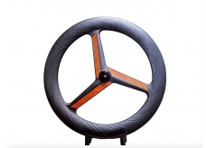 27.7mm wide carbon tri spoke